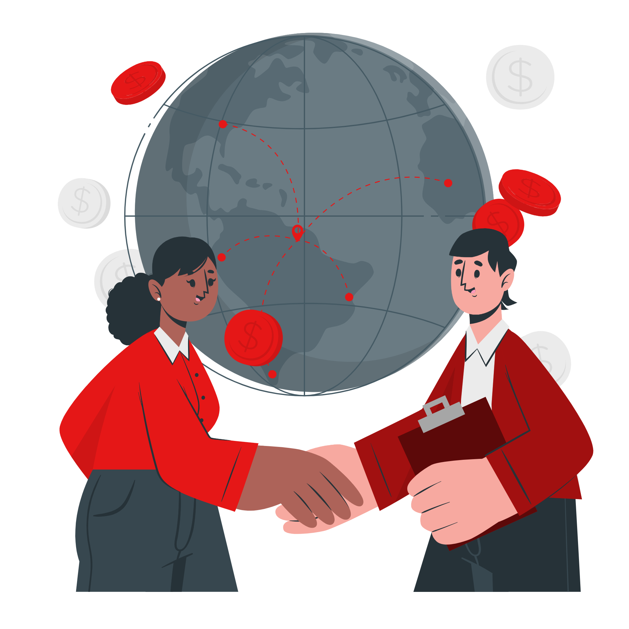 Ilustracion de clientes empresariales